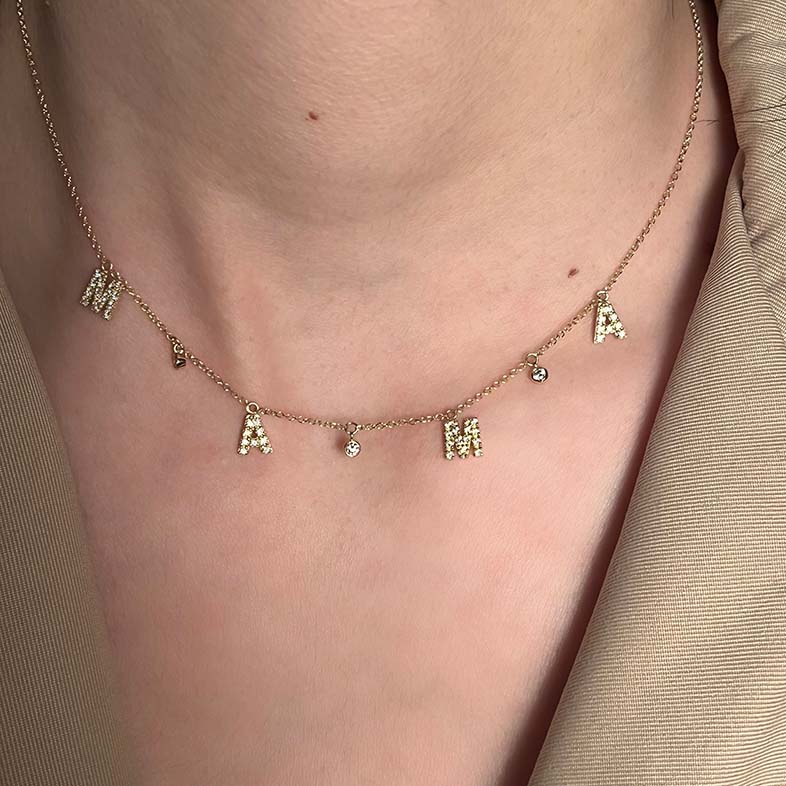 Χρυσό Μαμά Κολιέ Κ9